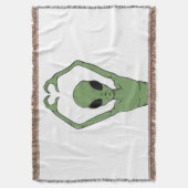 Alien-Herz-Pose Decke (Vorderseite Vertikal)