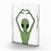 Alien-Herz-Pose Fotoblock (Rechts)