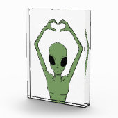 Alien-Herz-Pose Fotoblock (Rechts)
