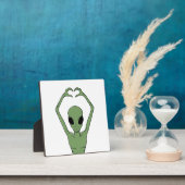 Alien-Herz-Pose Fotoplatte (InSitu)