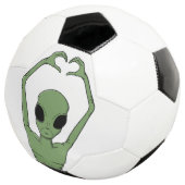 Alien-Herz-Pose Fußball (Dreiviertel)