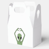 Alien-Herz-Pose Geschenkschachtel (Geöffnet)