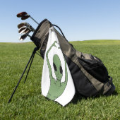 Alien-Herz-Pose Golfhandtuch (Gras)