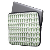 Alien-Herz-Pose Laptopschutzhülle (Vorderseite Links)
