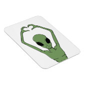 Alien-Herz-Pose Magnet (Rechte Seite)