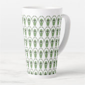 Alien-Herz-Pose Milchtasse (Rechte Ecke)