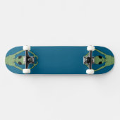 Alien-Herz-Pose Skateboard (Horizontal)