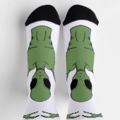 Alien-Herz-Pose Socken (Oben)