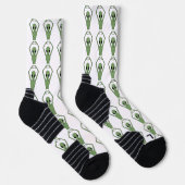 Alien-Herz-Pose Socken (Rechts)