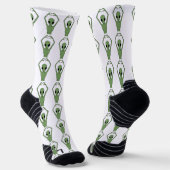 Alien-Herz-Pose Socken (Gewinkelt)