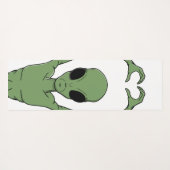 Alien-Herz-Pose Yogamatte (Rückseite (Horizontal))