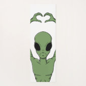 Alien-Herz-Pose Yogamatte (Rückseite)