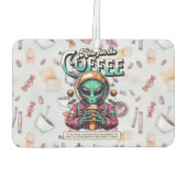 Alien hier für den Kaffee Autolufterfrischer (Rückseite)