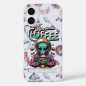 Alien hier für den Kaffee Case-Mate iPhone Hülle (Rückseite)