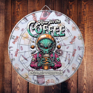 Alien hier für den Kaffee Dartscheibe