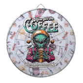 Alien hier für den Kaffee Dartscheibe (vorne)