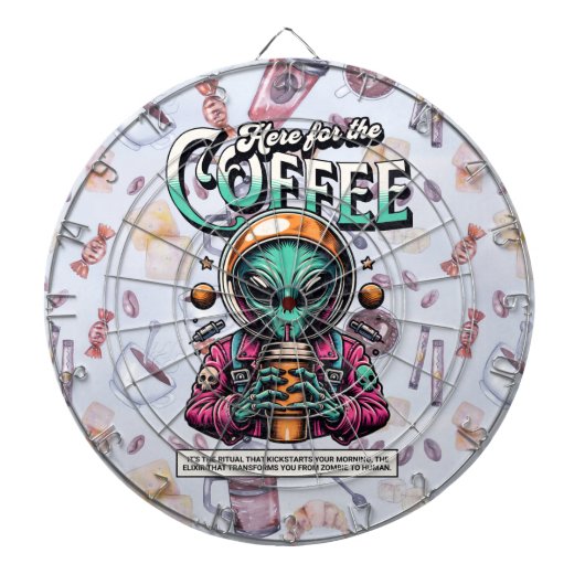 Alien hier für den Kaffee Dartscheibe (vorne)
