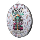 Alien hier für den Kaffee Dartscheibe (Vorderseite rechts)