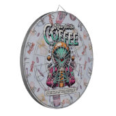 Alien hier für den Kaffee Dartscheibe (Vorderseite Links)