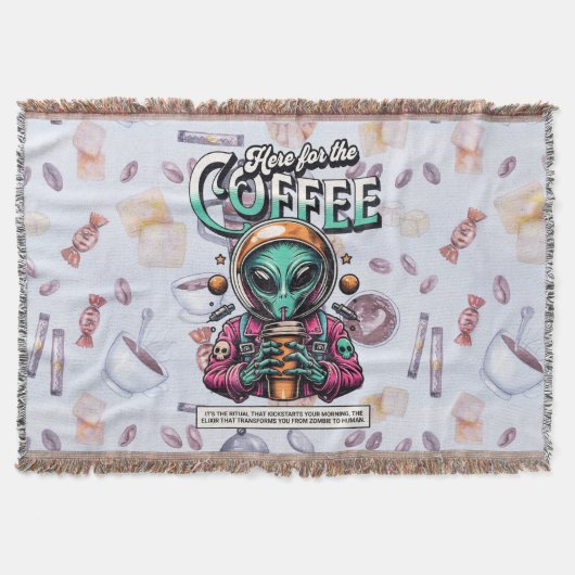 Alien hier für den Kaffee Decke (Vorderseite)