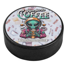 Alien hier für den Kaffee Eishockey Puck