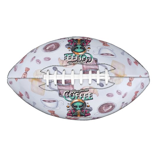 Alien hier für den Kaffee Football (Vorderseite)