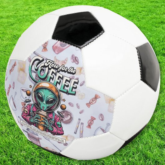 Alien hier für den Kaffee Fußball