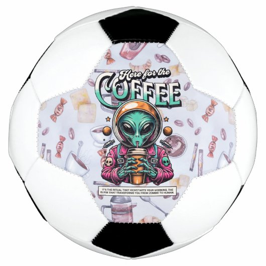 Alien hier für den Kaffee Fußball (Vorderseite)