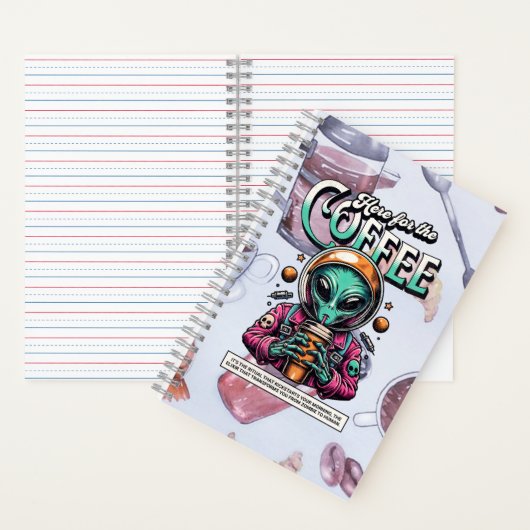 Alien hier für den Kaffee Notizblock (Innen)