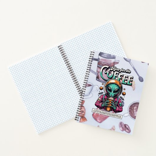 Alien hier für den Kaffee Notizblock (Innenseite)