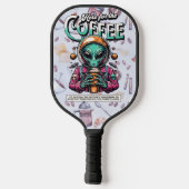 Alien hier für den Kaffee Pickleball Schläger (Rückseite)