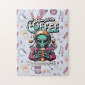 Alien hier für den Kaffee Puzzle (Vertikal)