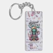 Alien hier für den Kaffee Schlüsselanhänger (Vorderseite links)