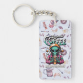 Alien hier für den Kaffee Schlüsselanhänger (Vorderseite)