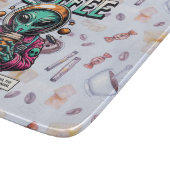 Alien hier für den Kaffee Schneidebrett (Ecke)