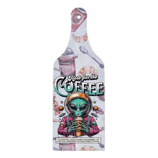 Alien hier für den Kaffee Schneidebrett (Vorderseite)
