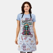 Alien hier für den Kaffee Schürze (Getragen)