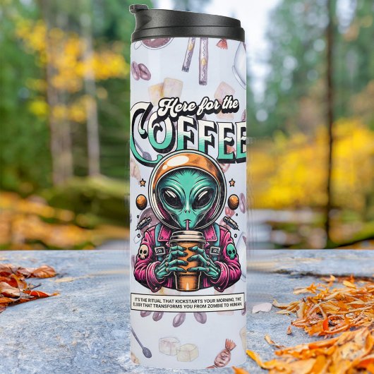 Alien hier für den Kaffee Thermosbecher