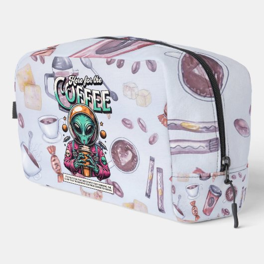 Alien hier für den Kaffee Waschbeutel (Rechte Ecke)