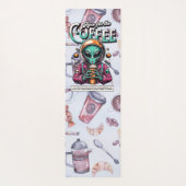 Alien hier für den Kaffee Yogamatte (Rückseite)