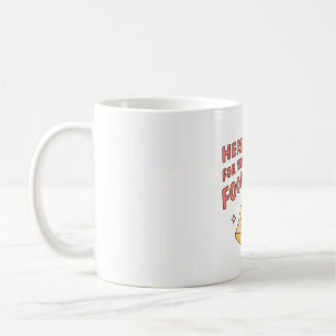Alien hier wegen dem Essen Pizza Lustige Doodle Kaffeetasse