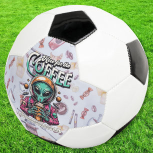 Alien hier wegen des Kaffees Fußball
