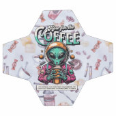 Alien hier wegen des Kaffees Fußball (Flach)