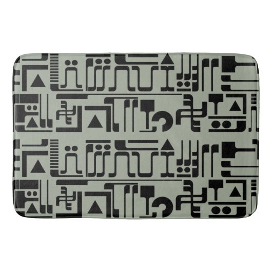Alien Hieroglyphs Badematte (Vorderseite)