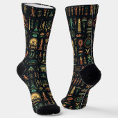 Alien Hieroglyphs Socken (Gewinkelt)