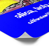 Alien, hilf mir... Poster. Poster (Ecke)