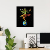 Alien Hindu Lord Shiva Poster (Heimbüro)
