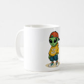 Alien Hip Hop Kaffeetasse (Vorderseite Links)