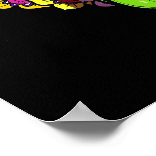 Alien Hippie Poster (Ecke)