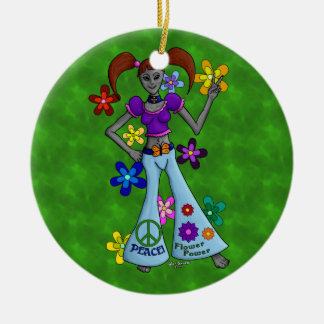 Alien Hippy Keramikornament